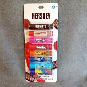Hershey Candy Flavored Lip Balm 8 Pack Assorted Kids Lootbag Chapped Lips